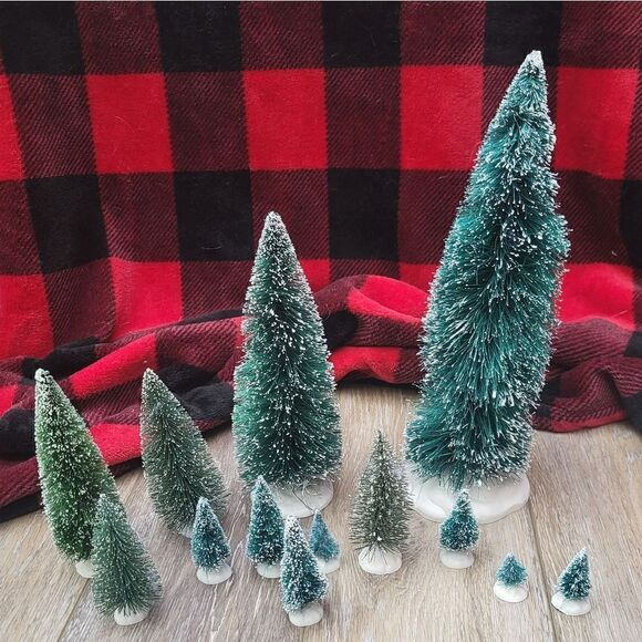 Christmas Village Tree Assortment  Tall and Small LEMAX landscape evergreen - Picture 2 of 6